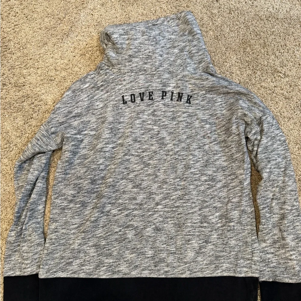 PINK Victoria's Secret cowl neck sweatshirt - Picture 3 of 4